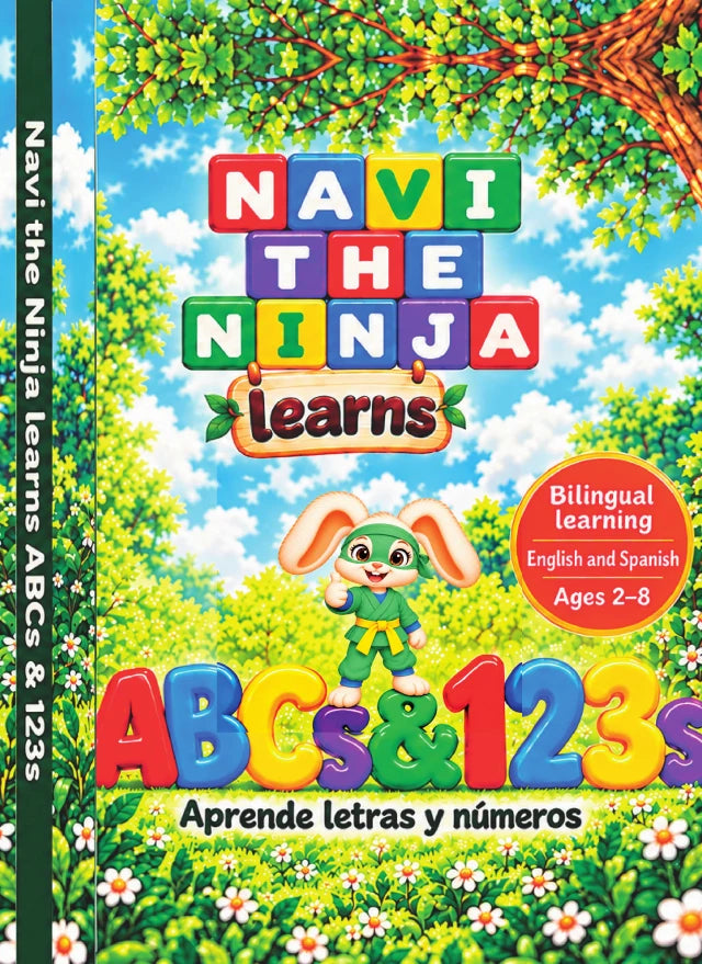 Navi the Ninja Learns ABCs & 123s book cover by Ms. Josephine