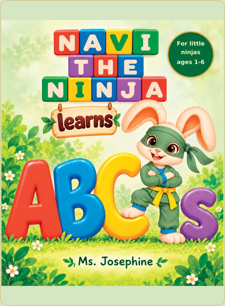 Navi the Ninja Learns ABCs book by Ms. Josephine.